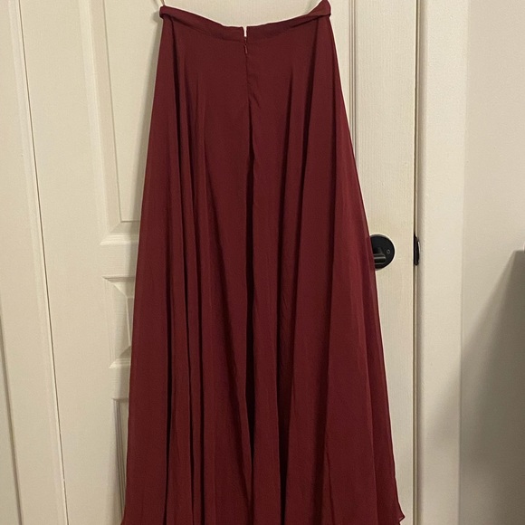Jenny Yoo Two Piece Dress in Maroon - Size S - Picture 2 of 8